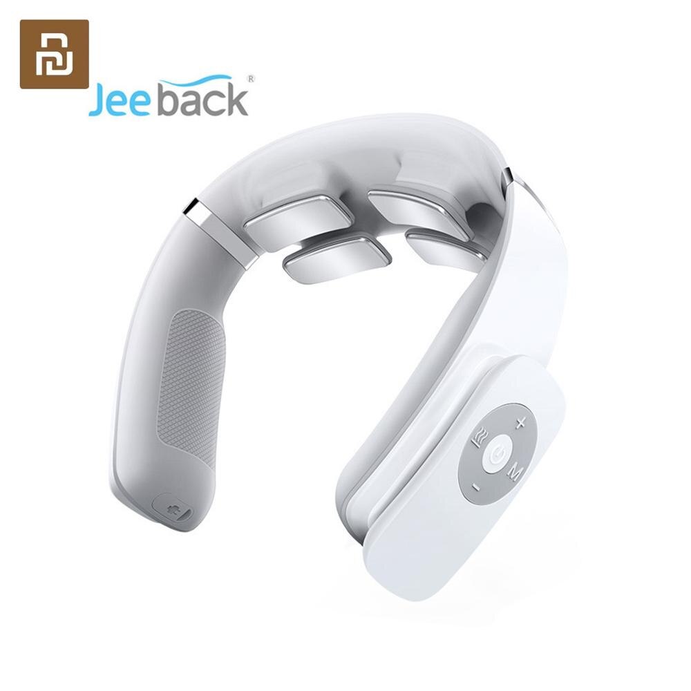 Youpin Jeeback G3 Electric Wireless Neck Massager TENS Pulse Relieve Neck Pain 4 Head Vibrator Heating Cervical Massage Tools