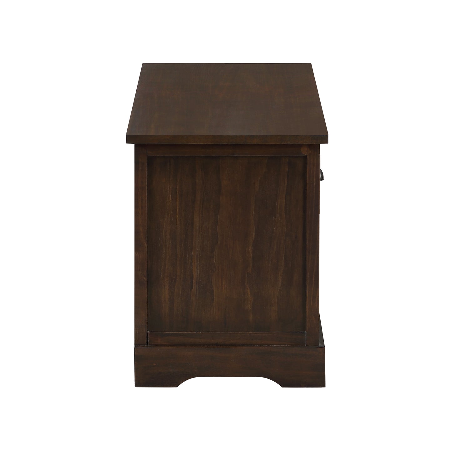 Homes Collection Wicker Storage Bench with 3 Drawers and 3 Woven Baskets
