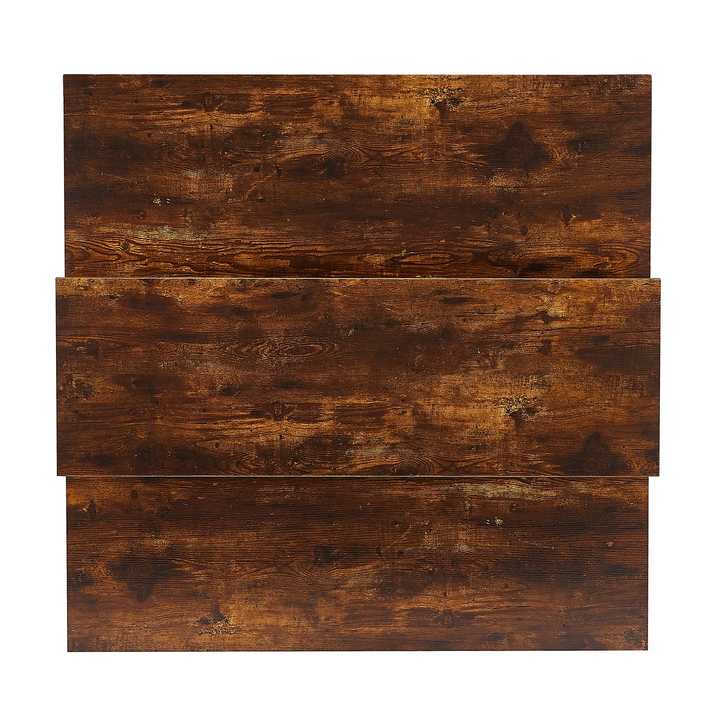 Two Person Computer Desk with Monitor Shelf /Double Workstation 47 x 47 Inch Extra Large Office Desks(Brown)
