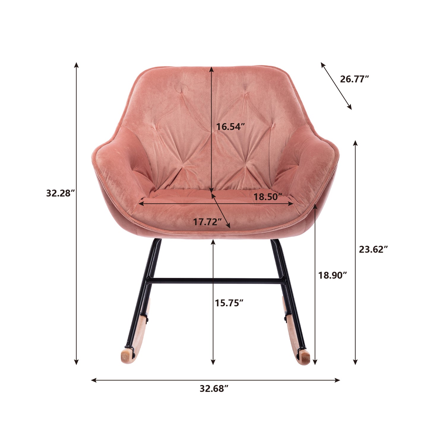 living room Comfortable rocking chair accent chair