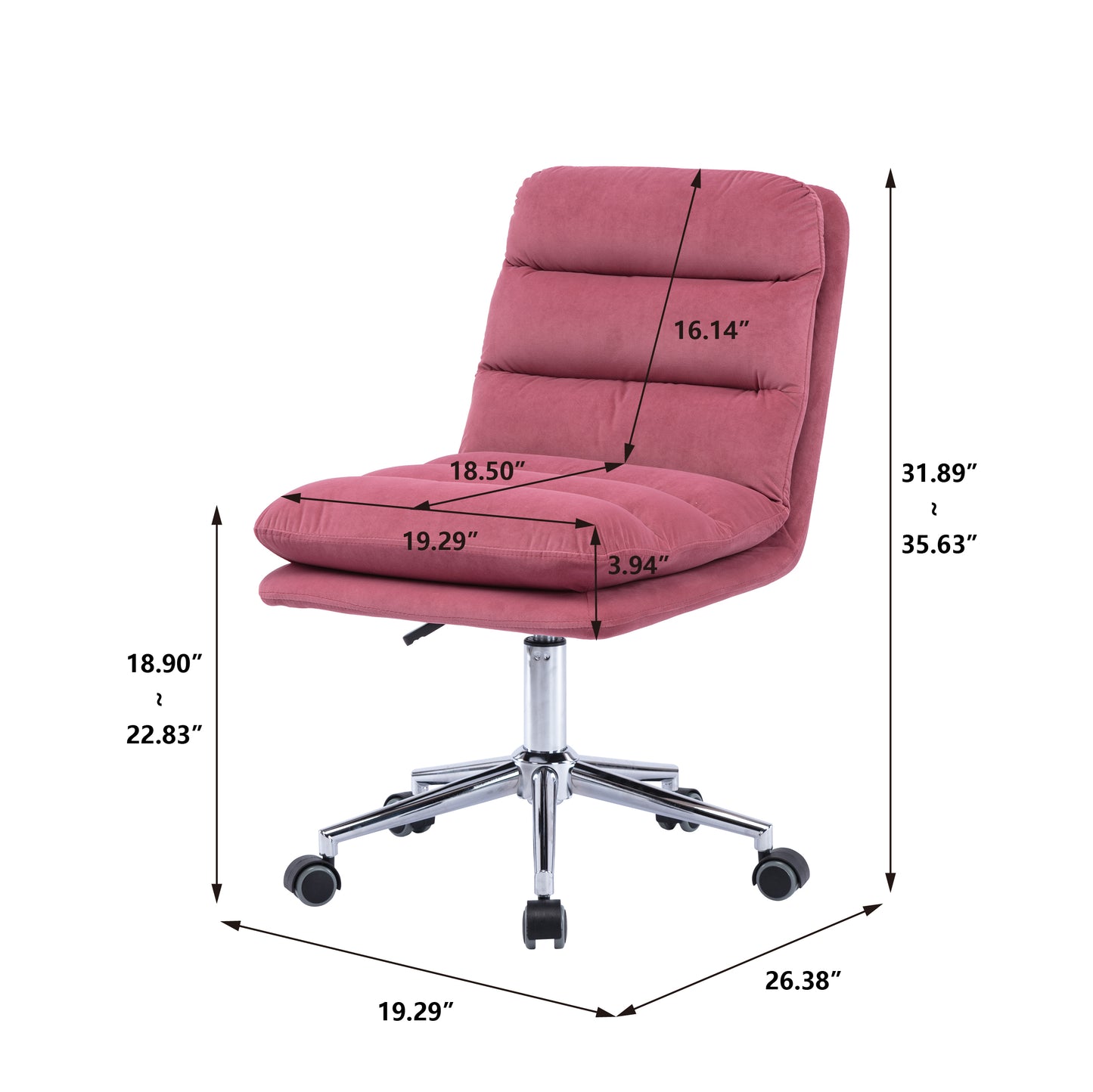Swivel officeChairforLivingRoom/BedRoom,ModernLeisure adjustable officeChair
