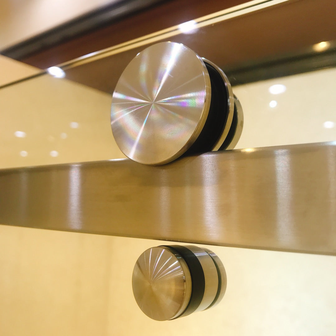 TRUSTMADE Frameless Curved Bathtub Shower Doors Width x 58& Height with 1/3&(8mm) Clear Tempered Glass Finish, K07N-1