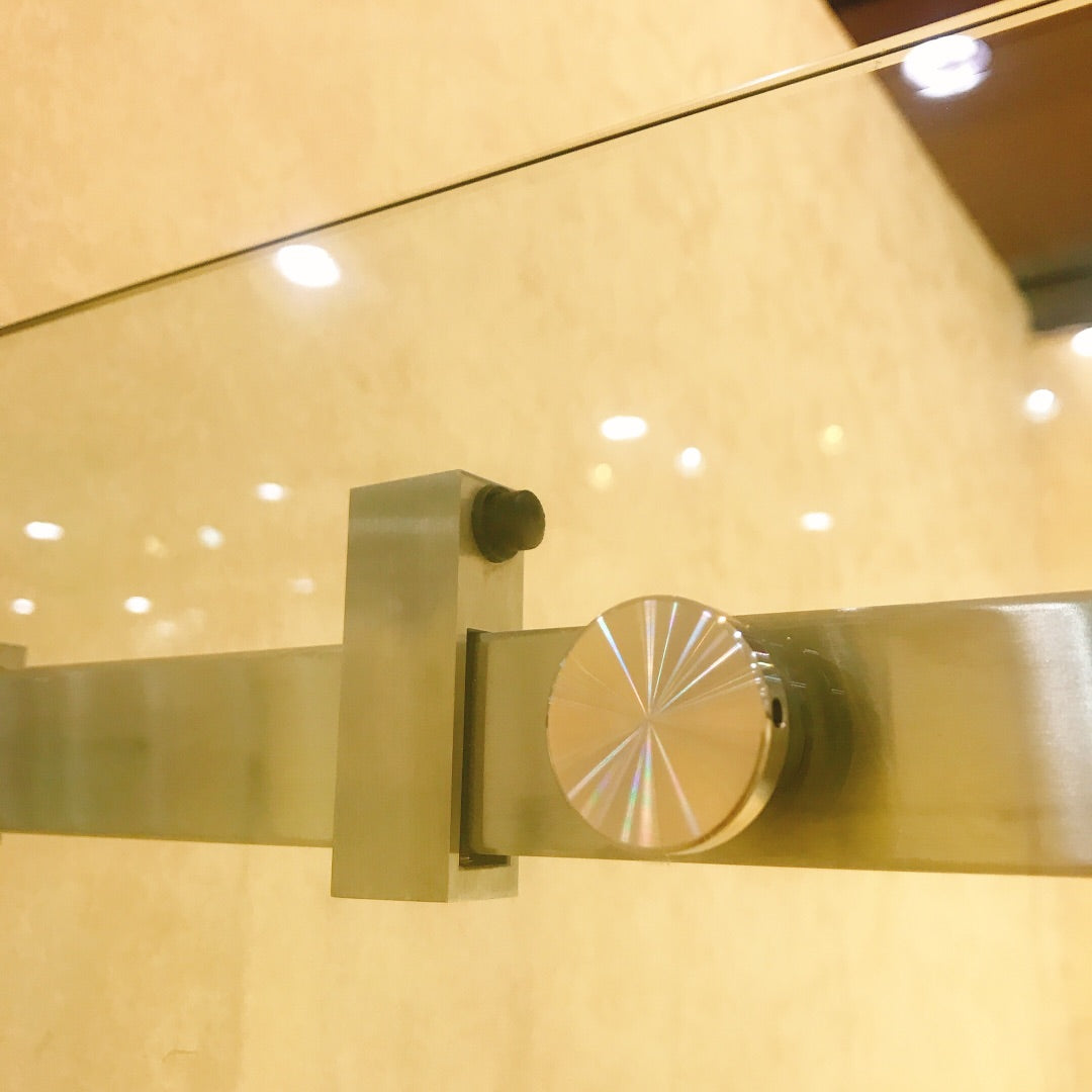 TRUSTMADE Frameless Curved Bathtub Shower Doors Width x 58& Height with 1/3&(8mm) Clear Tempered Glass Finish, K07N-1