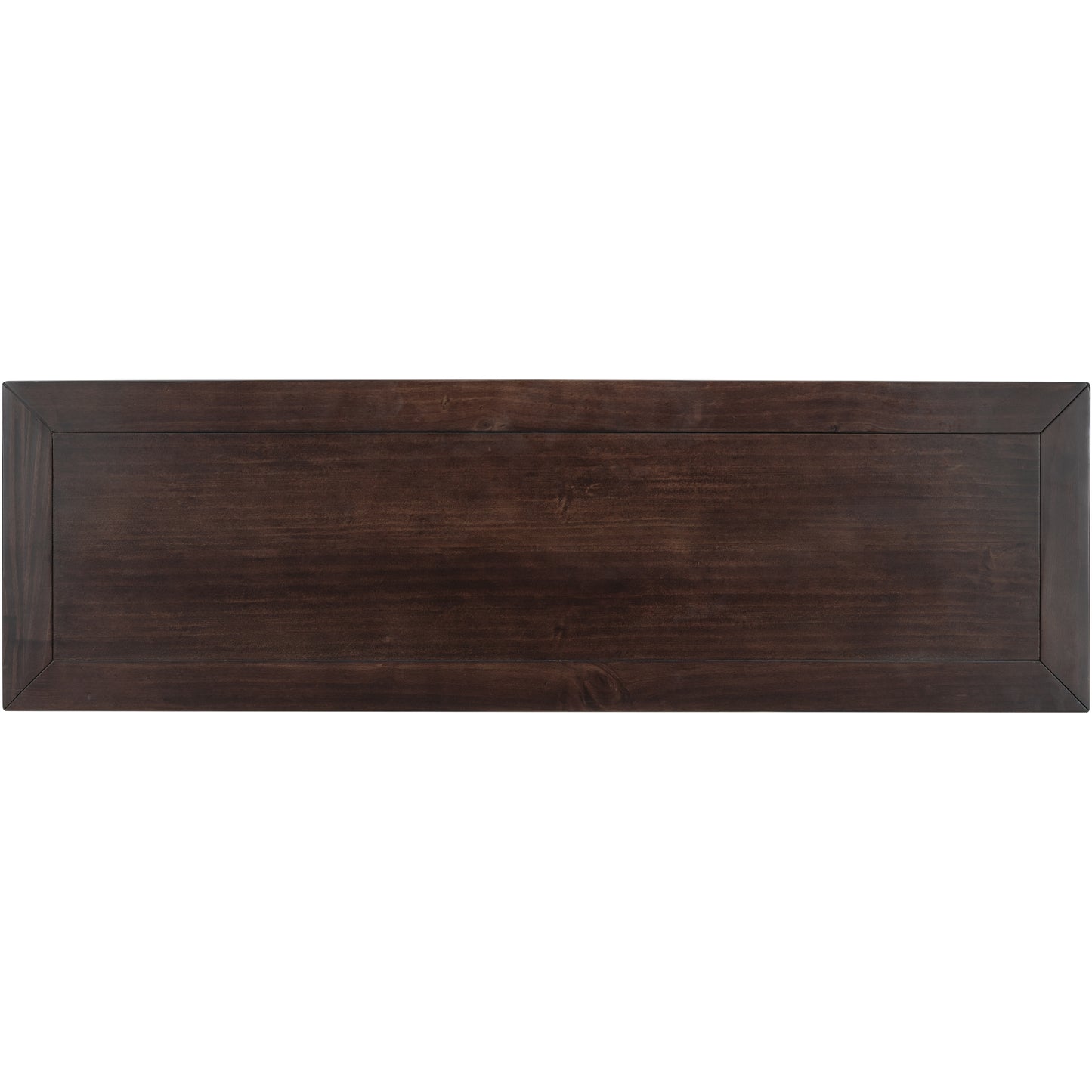 Classic Retro Style Console Table with Three Top Drawers and Open Style Bottom Shelf, Easy Assembly (Espresso)