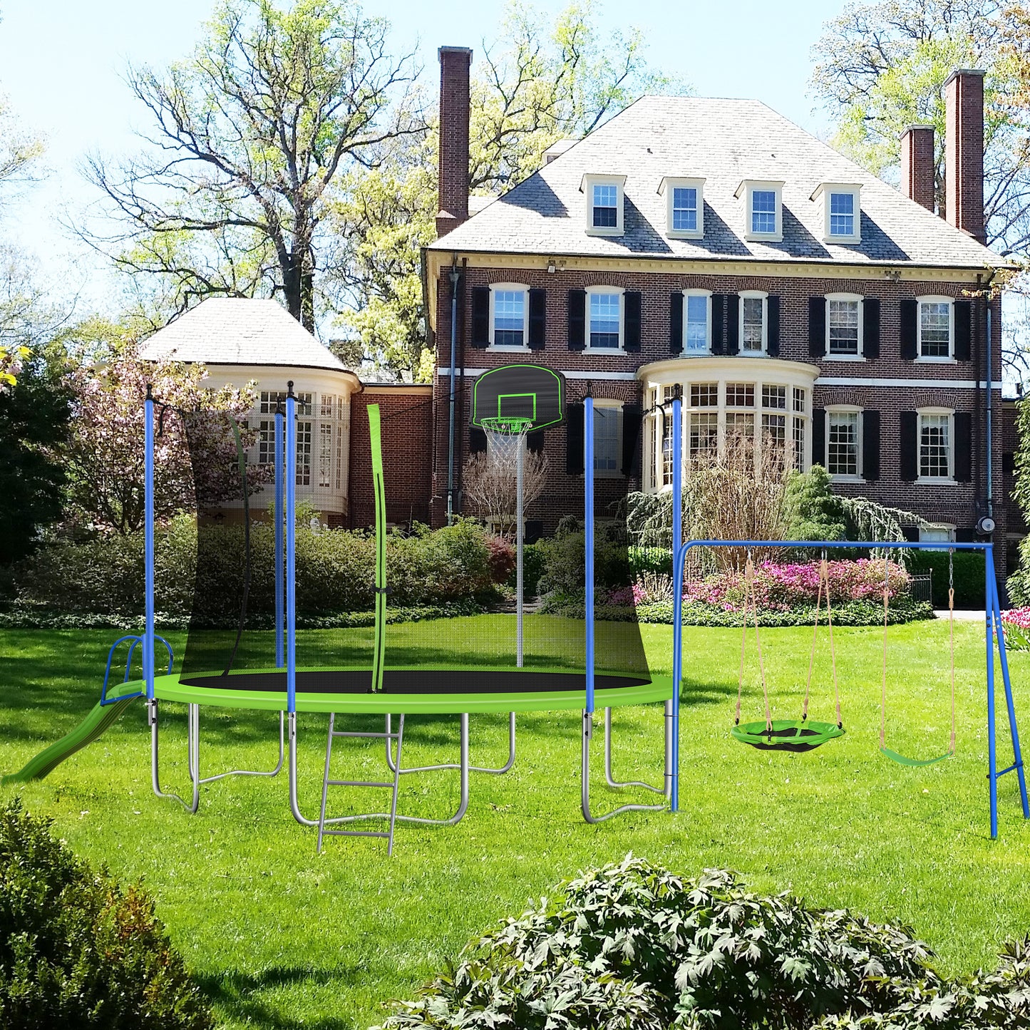 12FT TRAMPOLINE WITH SWING
