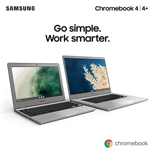 Samsung Chromebook 4 - 11.6" Inch Laptop 32GB (Intel Celeron N4000, 4GB RAM, 32 GB eMMC, Chrome OS), (UK Version)