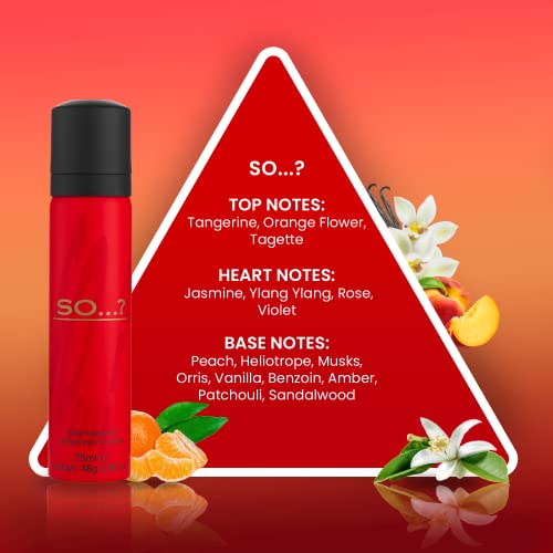 So…? Iconic Body Fragrance Spray 75ml (Pack of 3)