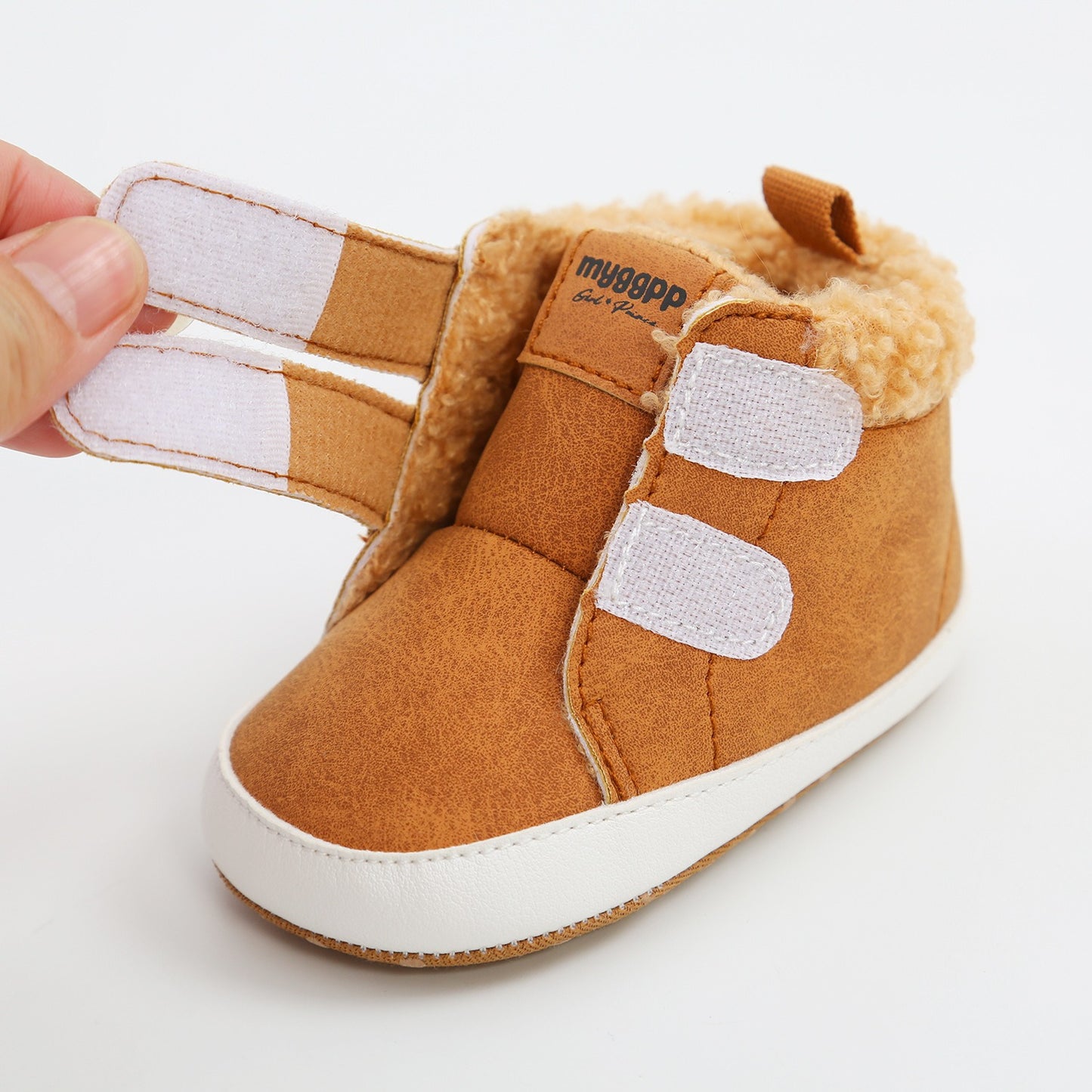 High Top Autumn And Winter Baby Shoes Baby Shoes Walking Shoes Warm Shoes M2035