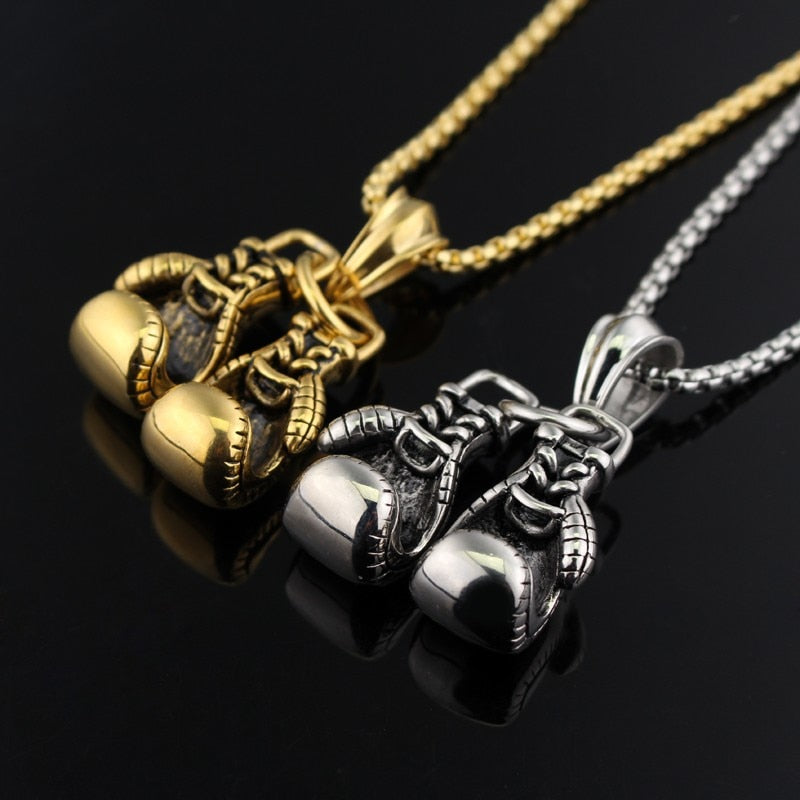 Boxing Gloves Necklace For Men Sporty zinc alloy Pendant Necklaces move Men Jewelry Best Gift Game gift jewelry