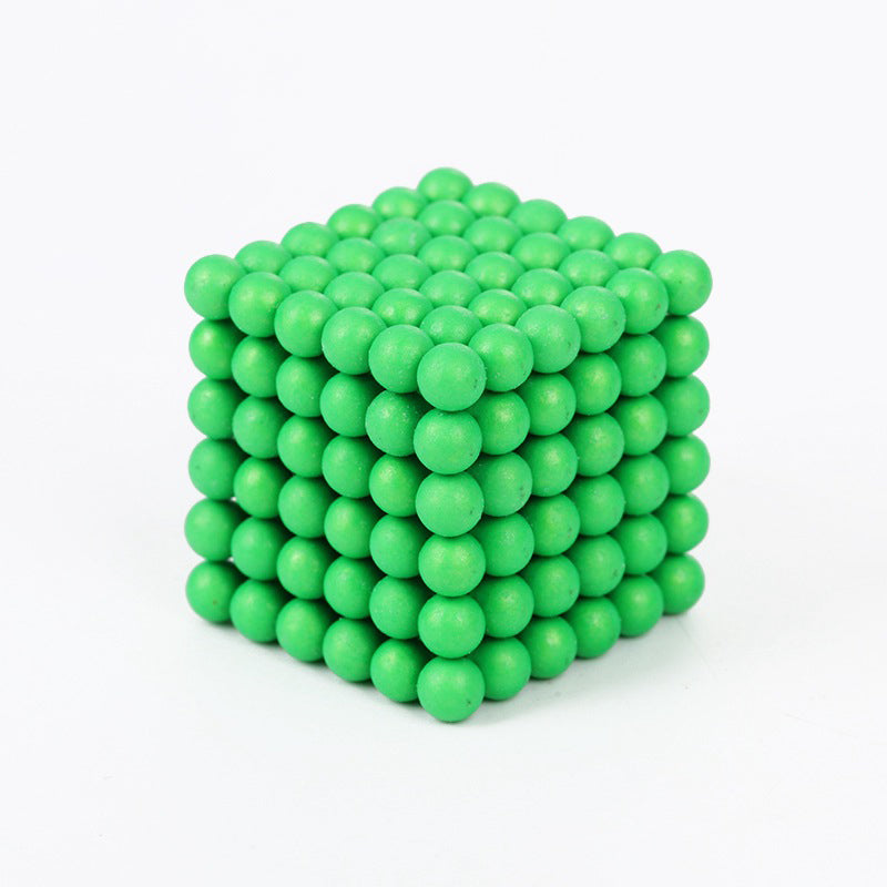 Buck Ball Magnetic Ball Magnetic Magic Cube Puzzle Toy 5mm 216 Magnetic Balls Accessories Green Fluorescent