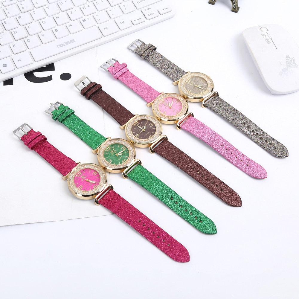 Best Selling Watch Fashion Women Watches Luxury Crystal Rhinestone Stainless Steel Quartz Wrist Watches