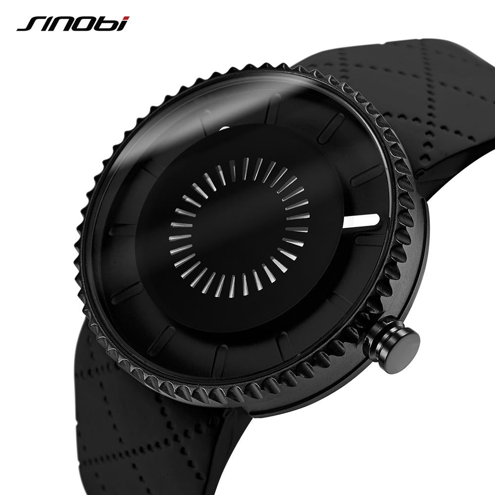 SINOBI Mens Sports Watches Waterproof Silicone Band for Women Unisex