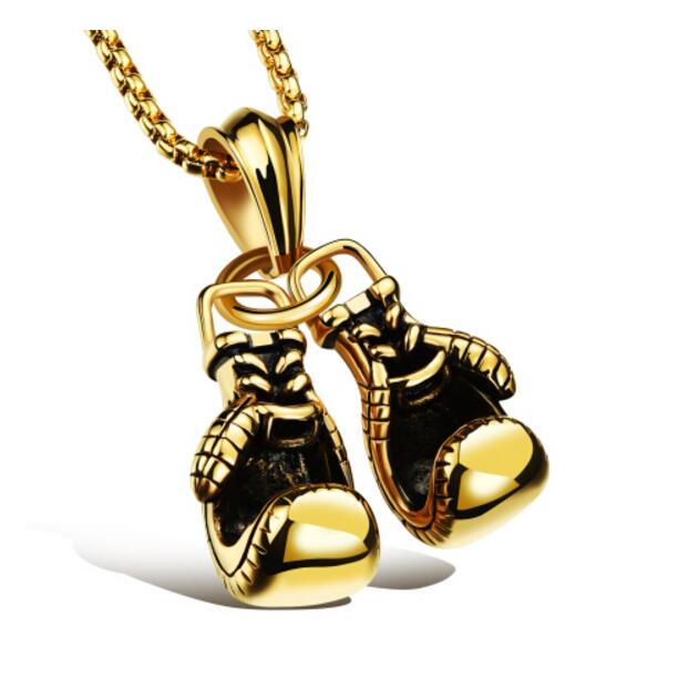 Boxing Gloves Necklace For Men Sporty zinc alloy Pendant Necklaces move Men Jewelry Best Gift Game gift jewelry