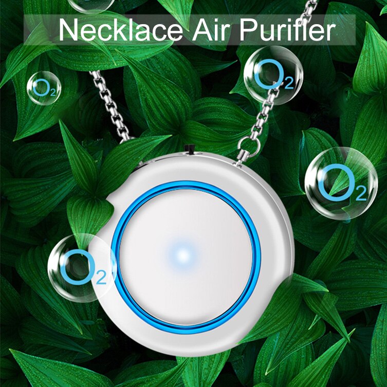 Necklace Air Purifier Pendant Negative Ion Air Cleaner USB Filter PM2.5 Secondhand Smoke Bacterial Formaldehyde Purifier