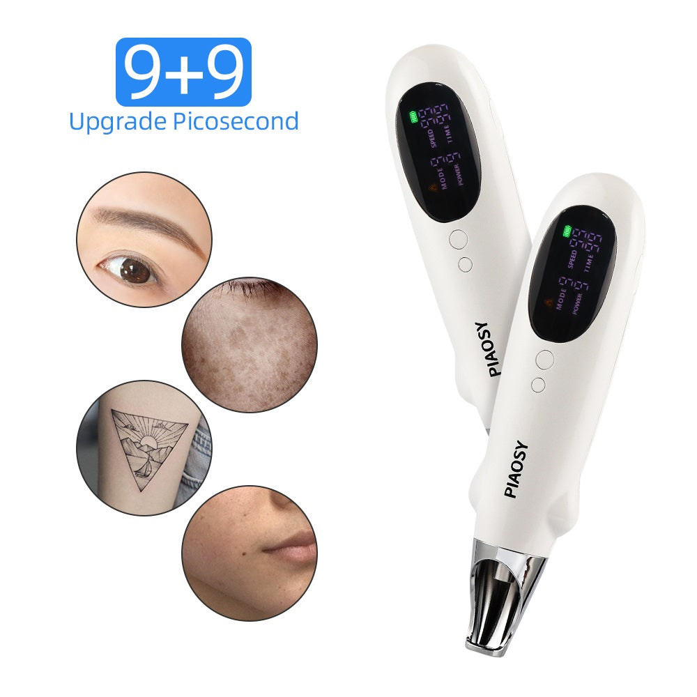 9+9 Rechargeable Laser Picosecond Pen For Removing Acne Marks And Moles Pens For Household Eyebrow Washes And Tattoos For Removing Pigmented Acne Pens