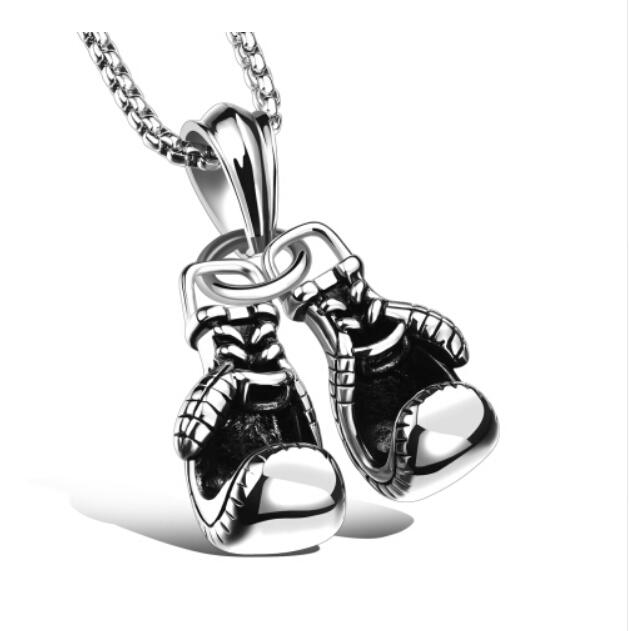 Boxing Gloves Necklace For Men Sporty zinc alloy Pendant Necklaces move Men Jewelry Best Gift Game gift jewelry