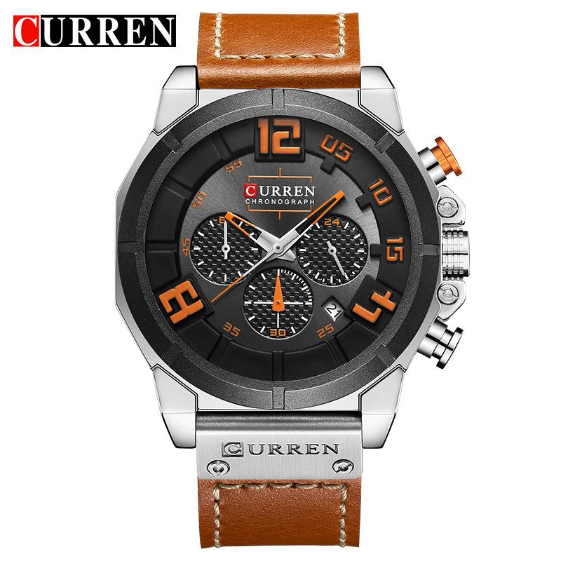 CURREN Quartz watches Men Leather Wrist Watch