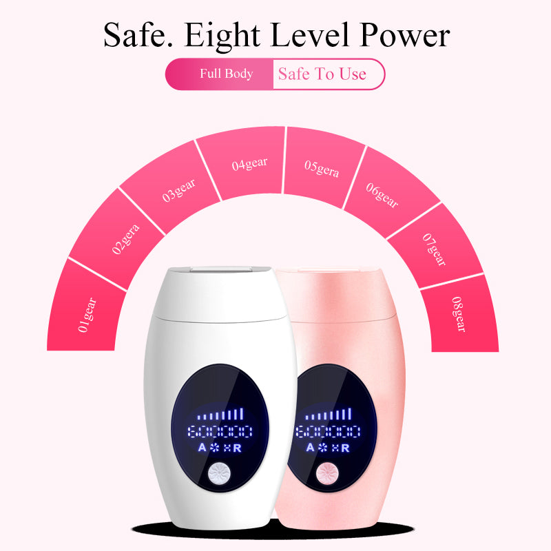 600000 Flashes IPL Laser Epilator  Permanent Hair Removal Device LED Whole Body Laser Hair Remover Machine