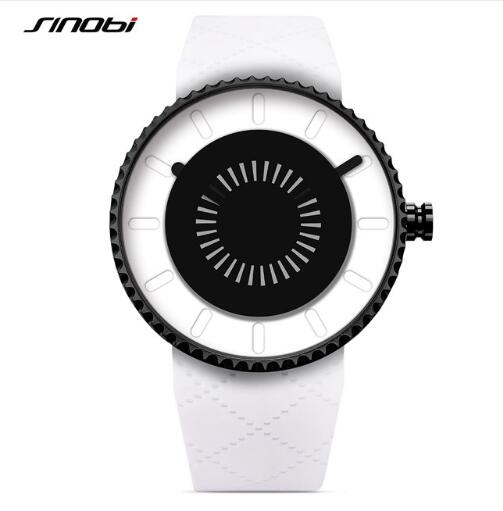 SINOBI Mens Sports Watches Waterproof Silicone Band for Women Unisex