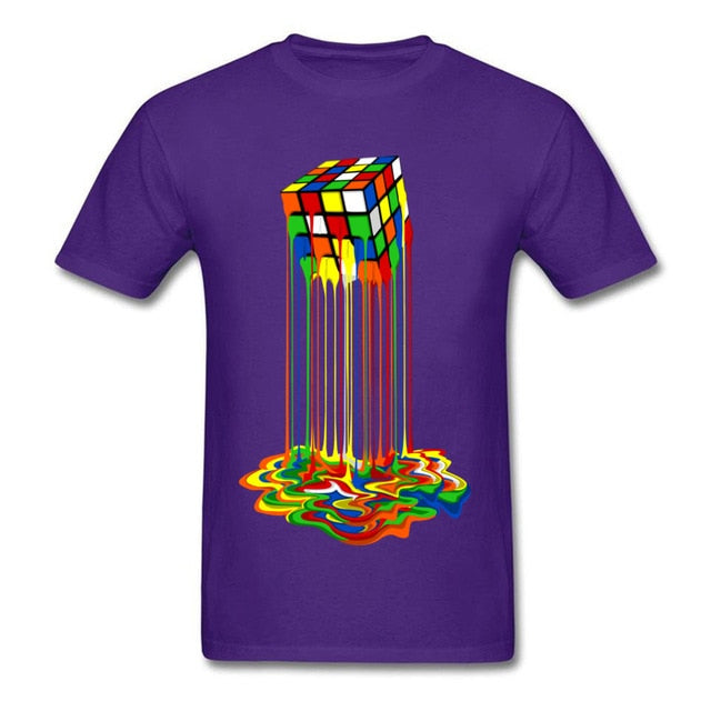 Good Quality Cube T-Shirts Rainbow Abstraction Cube Sheldon Cooper T Shirt Big Discount Best Tee Shirt Women Men Funny Tops Tee