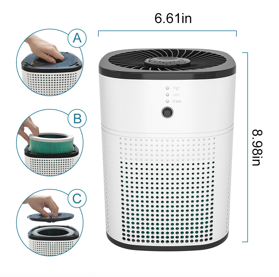 Air Purifier Small Bedroom Desktop Office Portable Second-Hand Smoke And Dust Removal Household Aromatherapy Freshener