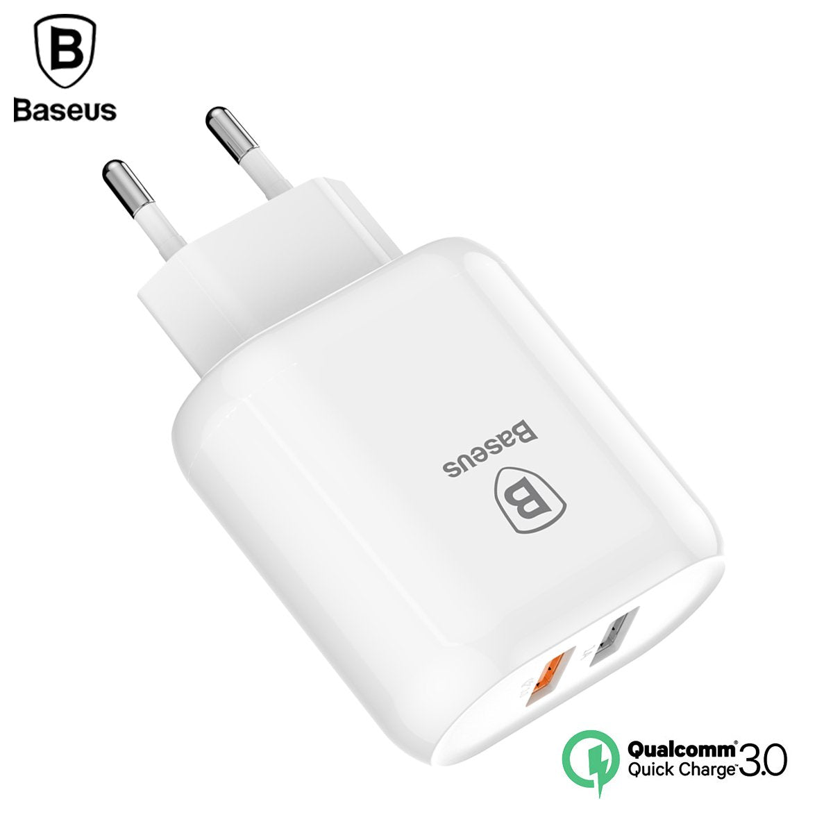 Baseus QC 3.0 Dual USB Charger Adapter EU Plug Travel Wall Quick Charge Charger