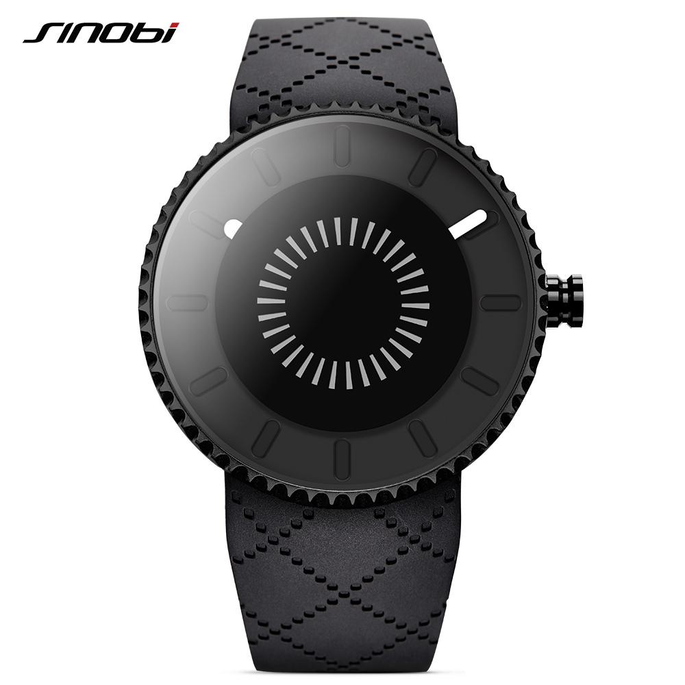 SINOBI Mens Sports Watches Waterproof Silicone Band for Women Unisex