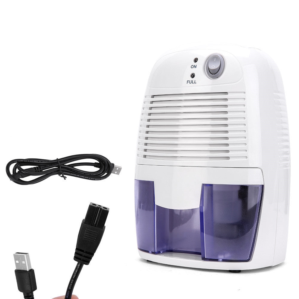 9V/USB Mini Dehumidifier Small Dehumidifier Small Mute White Household Dehumidifier