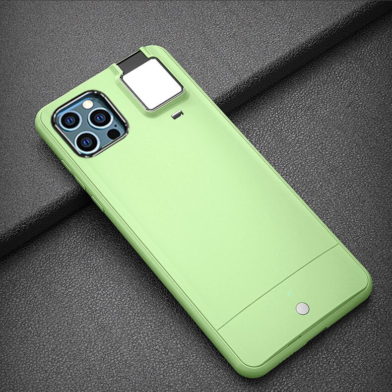 Flash Phone Case Protective Cover Fill Light Camera Bracket Holder for Apple Iphone X 11 12 Pro Max