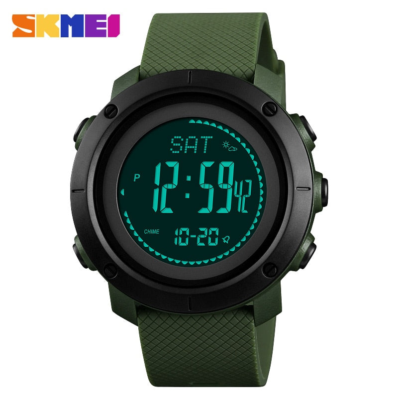 SKMEI 1427-belt type  altimeter barometer thermometer altitude men's digital watch sports clock mountain climbing hiking watch Monterey