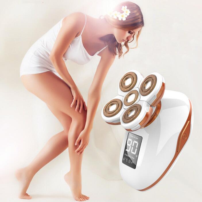 5 in 1 Ladies Shaver Electric Shaver Five Head Floating Hair Removal Apparatus Hair Removal Apparatus