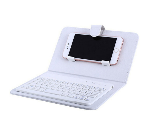 PU Leather Wireless Keyboard Case for iPhone Protective Mobile Phone With Bluetooth Keyboard For IPhone 7