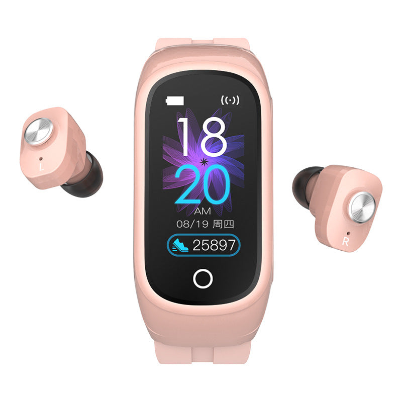 New N8 Smart Bracelet Pair Ear Bluetooth Headset Two-In-One Sports Watch