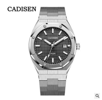 CADISEN Design Brand Luxury Men Watches Mechanical Automatic Blue Watch Men 100M Waterproof Casual Business luminous Wristwatch