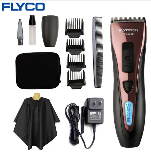 FLYCO Professional Stainless Steel Hair Trimmers waterproof Electric Hair Clippers for Men FC5902