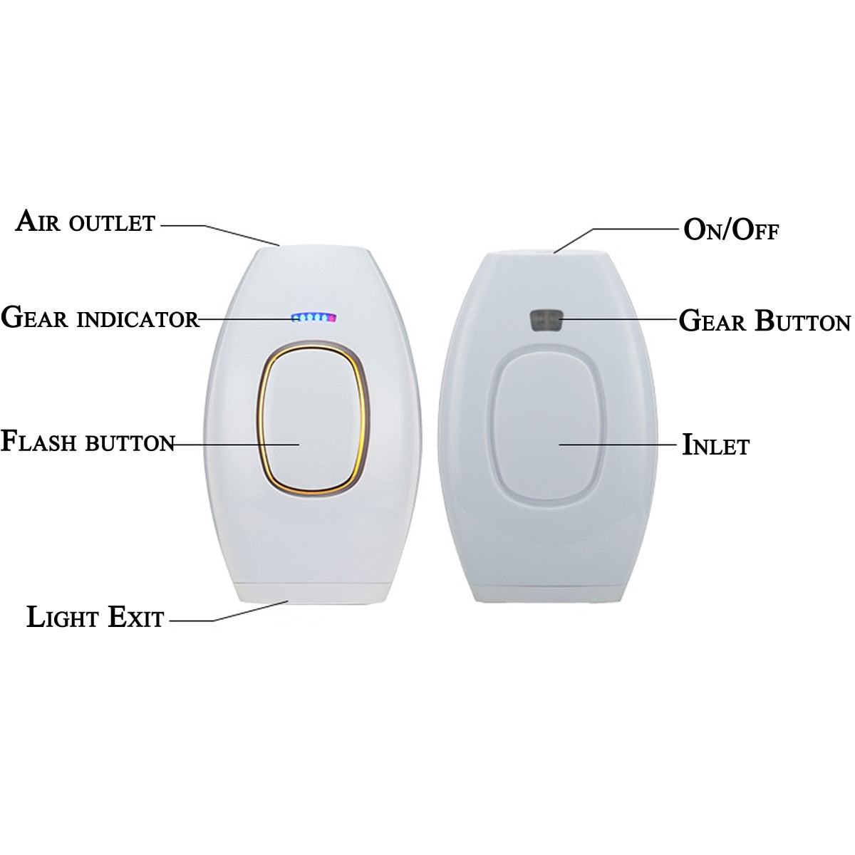 Portable Depilator Machine Full Body Hair Removal Device Painless Personal Care Appliance