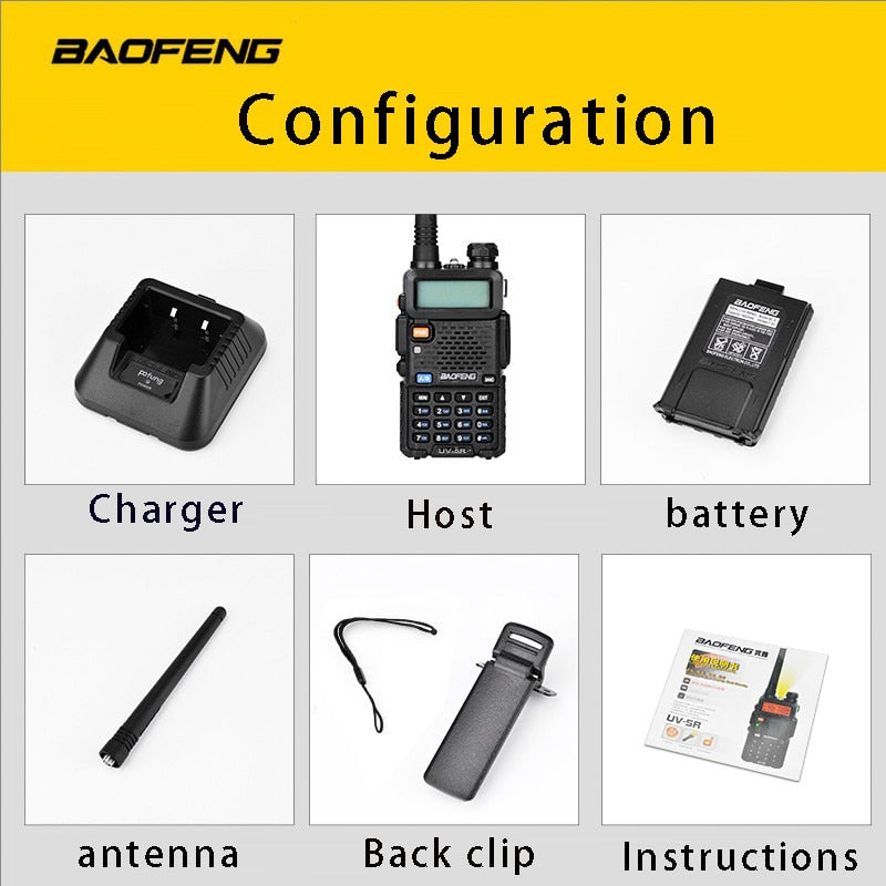 BaoFeng UV-5R Walkie Talkie Professional CB Radio Baofeng UV5R Transceiver 128CH 5W VHF&UHF Handheld UV 5R For Hunting Radio