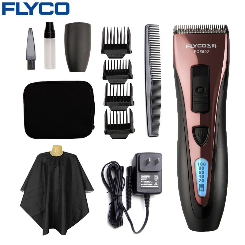 FLYCO Professional Stainless Steel Hair Trimmers waterproof Electric Hair Clippers for Men FC5902