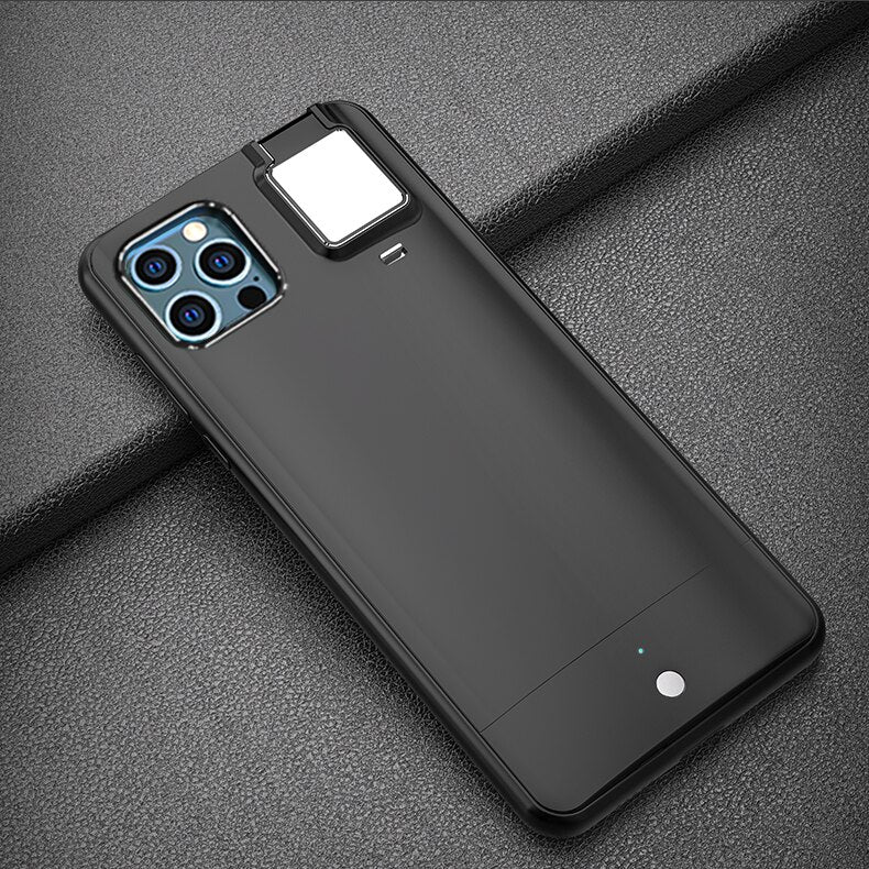 Flash Phone Case Protective Cover Fill Light Camera Bracket Holder for Apple Iphone X 11 12 Pro Max