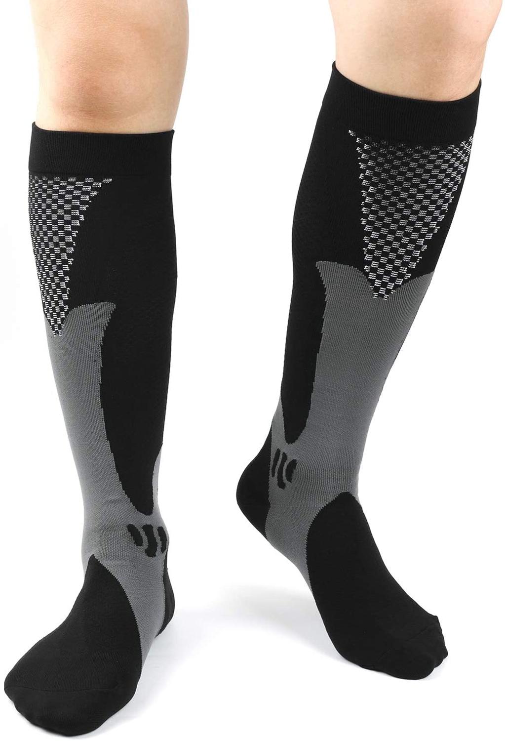 Compression Stocking Anti-slip Best for Basketball Football Outdoor Running  Socks Women Men Travel Compression Socks