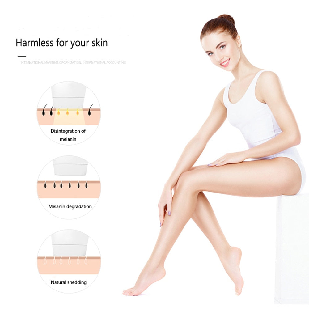 Laser IPL Epilator Hair Removal Machine Mini Hair Epilator 900000 Flash Painless LED Laser Hair Remover IPL Permanent Device