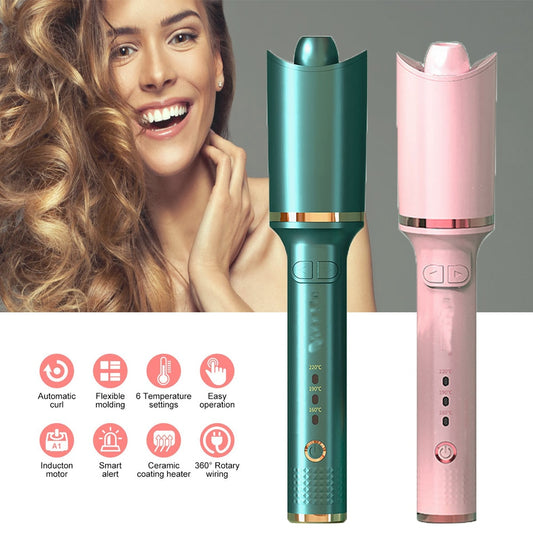 Automatic Hair Curler Ceramic Auto Rotate Curling Iron Long-lasting Hair Styling Temperature Wave Hair Care Electric Hair Curler