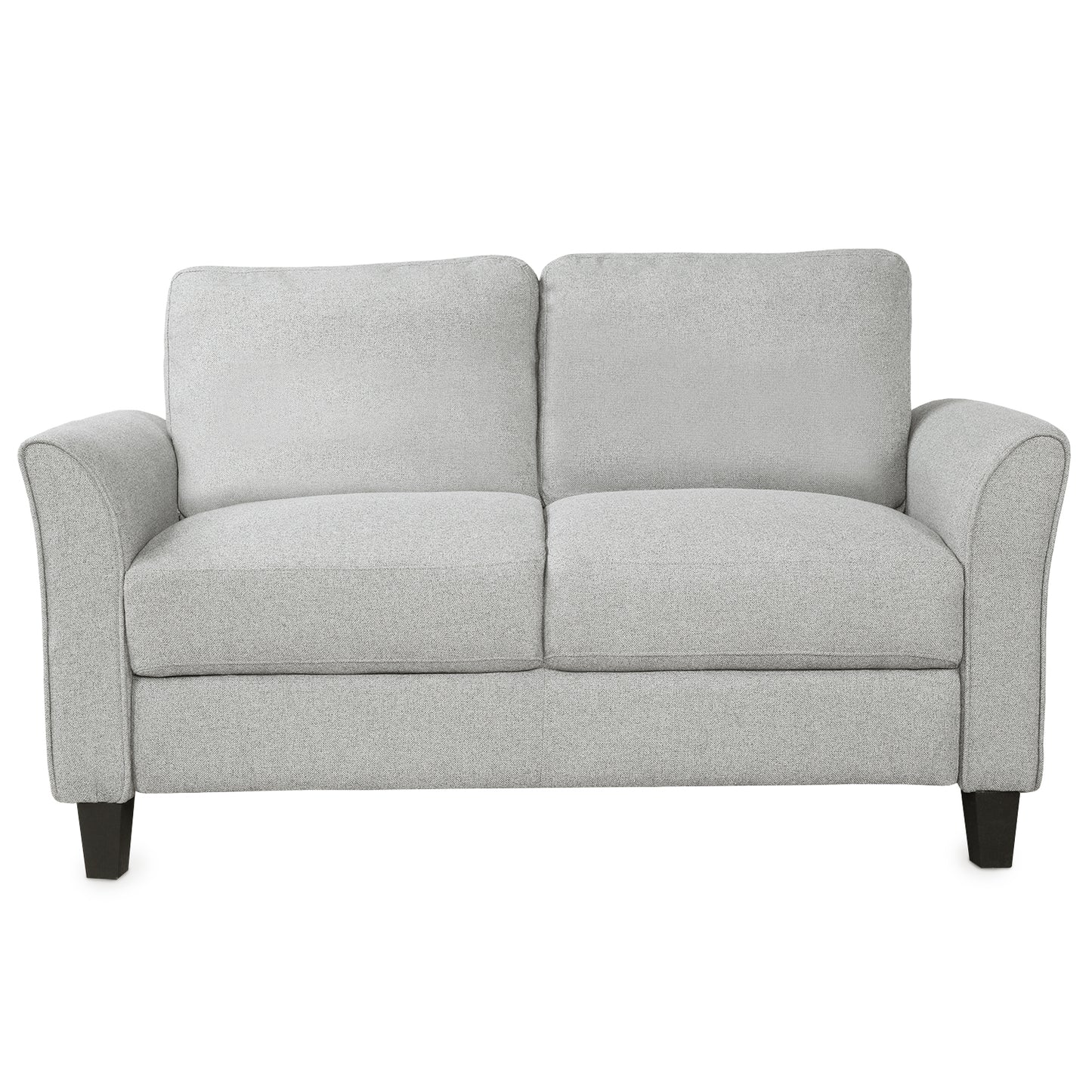 Living Room Furniture Loveseat Sofa and 3-seat  sofa (Light Gray)