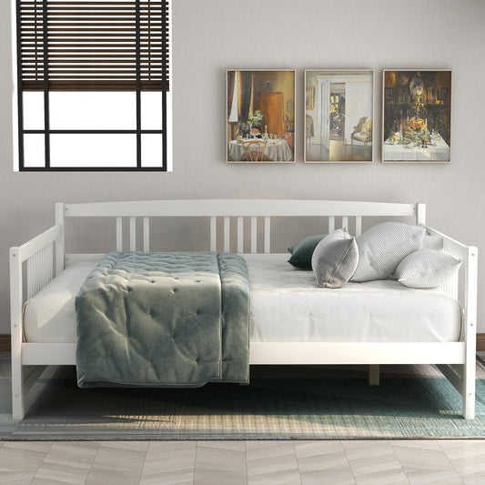 Wood Daybed Full Size Daybed with Support Legs, White (Previous SKU: WF190235AAK)