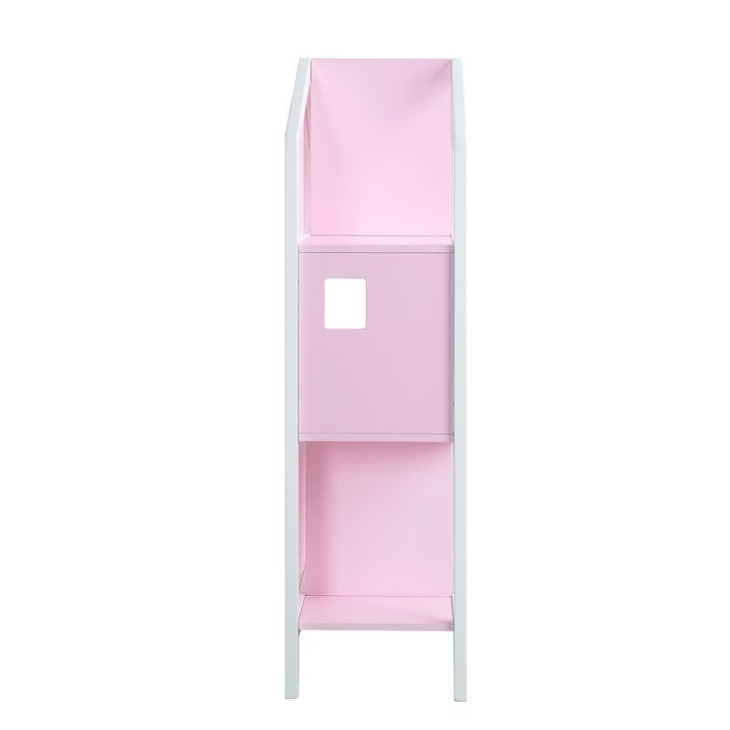 Doll Cottage Bookcase in White & Pink 92560