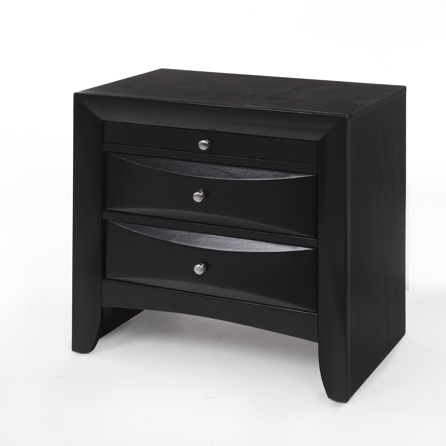 Ireland Nightstand in Black 04163