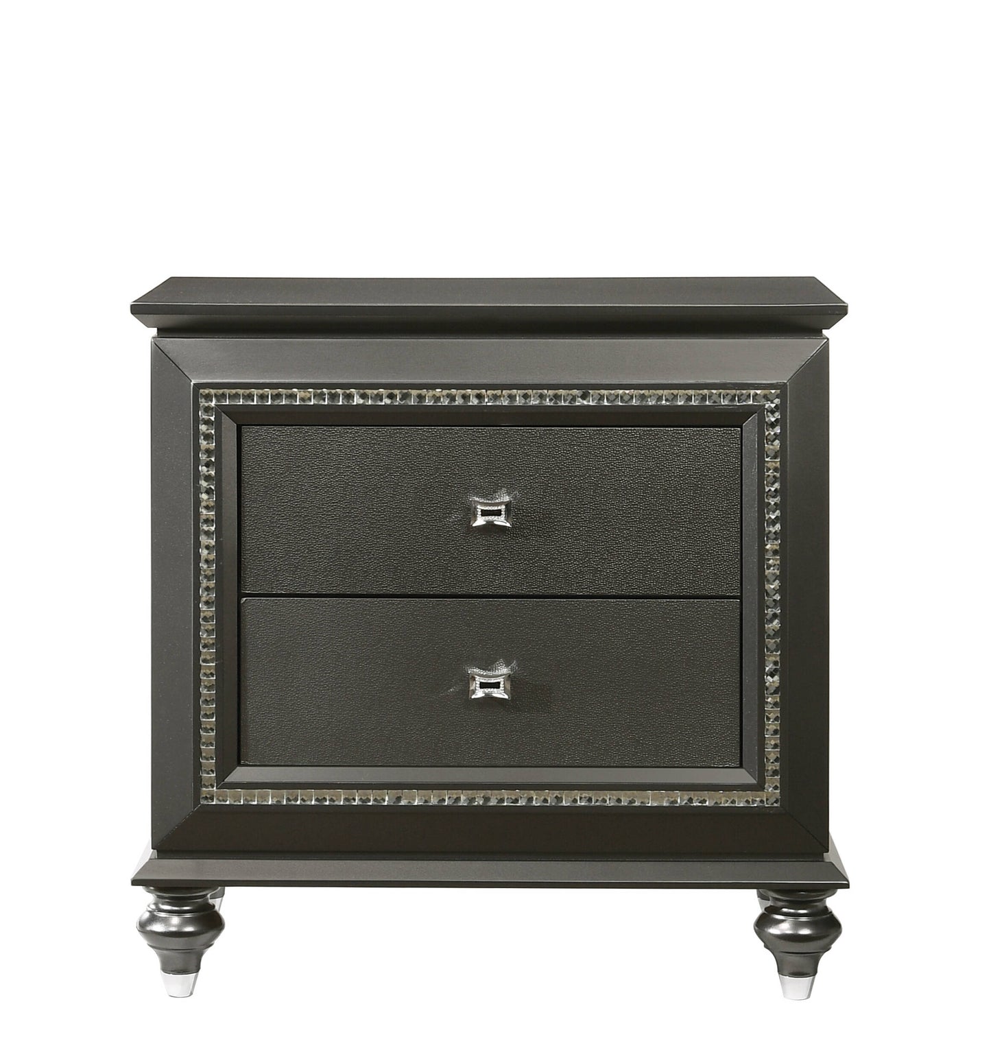 Kaitlyn Nightstand, Metallic Gray 27283