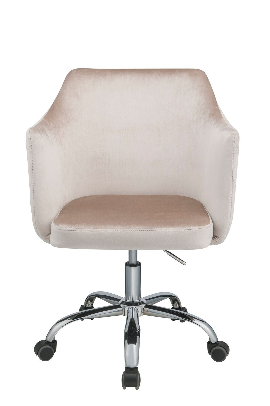 Cosgair Office Chair in Champagne Velvet & Chrome 92506