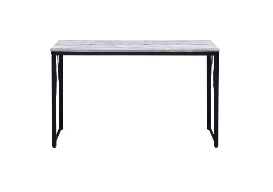 Zaidin Writing Desk, Antique White & Black Finish 92609