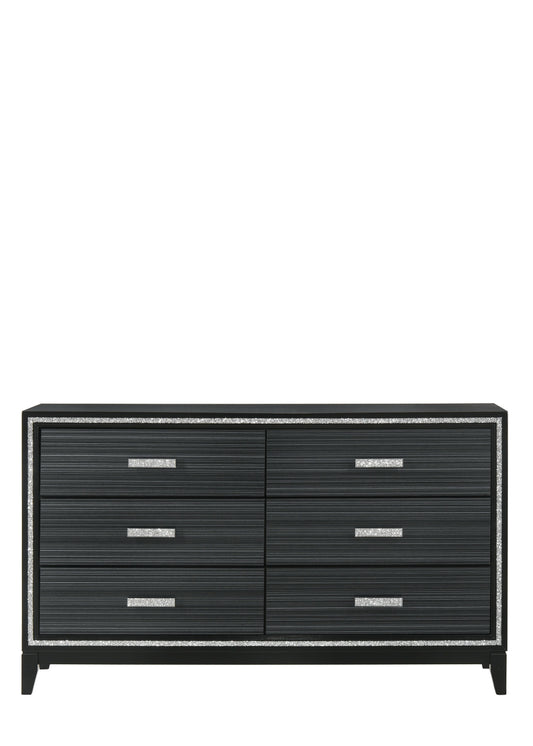 Haiden Dresser, Weathered Black Finish 28435